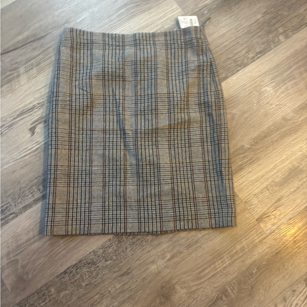 J. Crew Classic Plaid Pencil Skirt